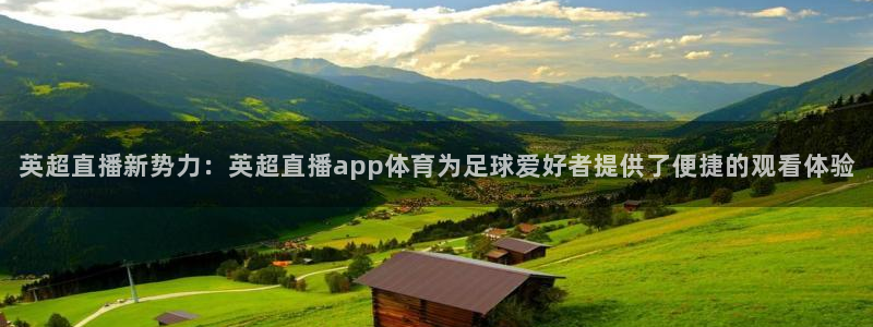 英超直播新势力：英超直播app体育为足球爱好者提供了便捷的观看体验